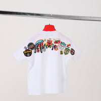 T-SHIRT - LOGO SCUDETTI - BIANCA