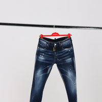 JEANS - ORANGE - BLU
