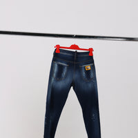 JEANS - ORANGE - BLU