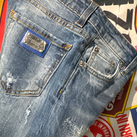 JEANS- DENIM - BLU COBALTO