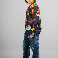 FELPA GIROCOLLO - MULTILOGHI