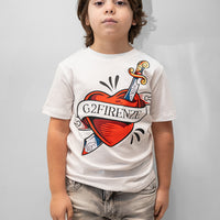 T-SHIRT BASIC - SACRED HEART - BIANCO