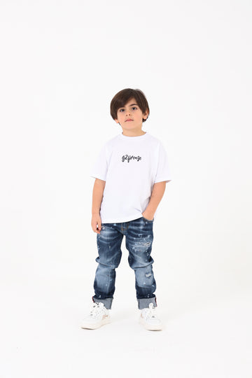 T-SHIRT - LOGO SCUDETTI - BIANCA
