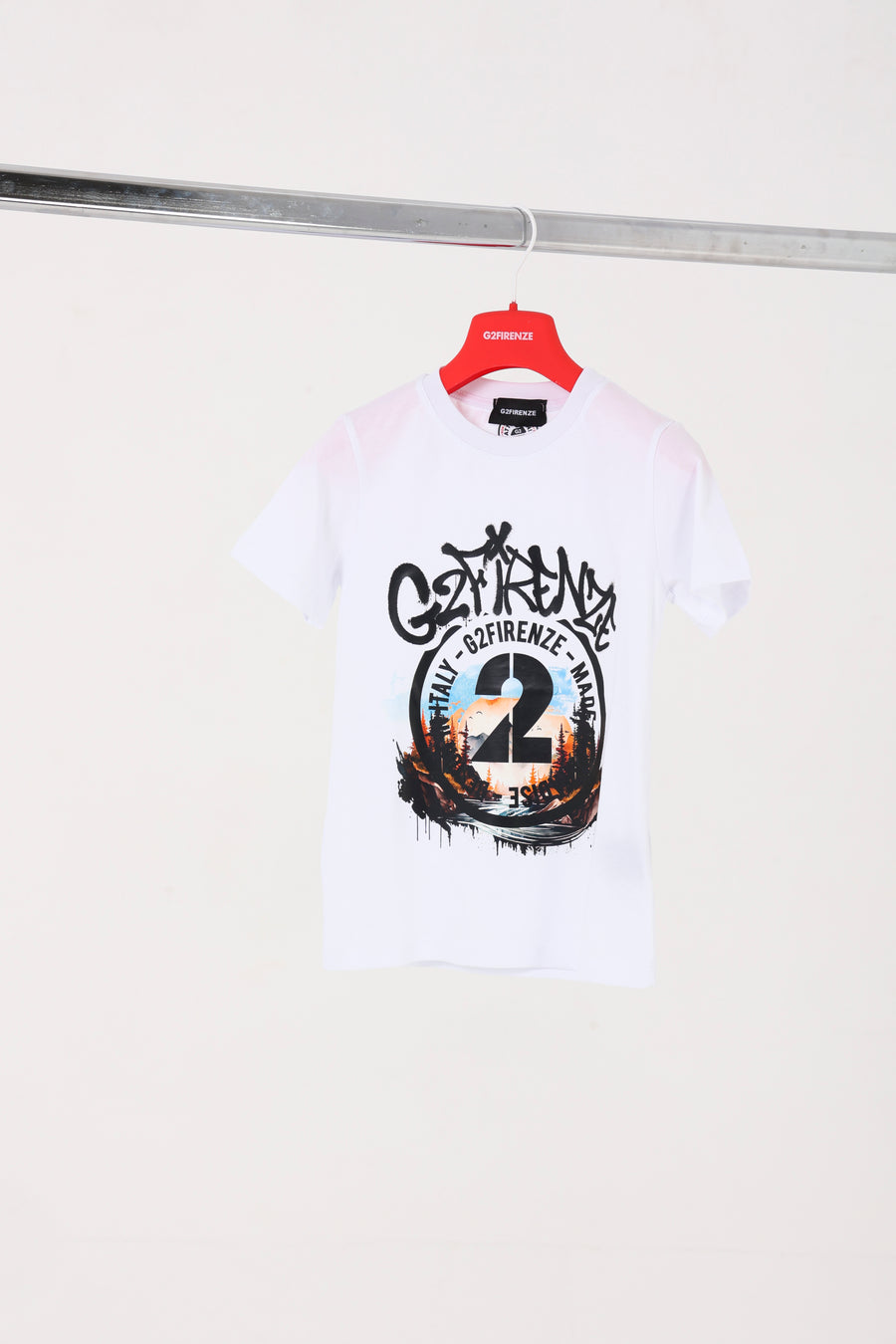 T-SHIRT - MOUNTAIN - BIANCA