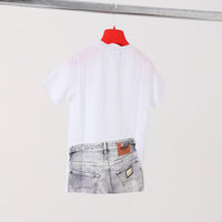 T-SHIRT- DENIM - BIANCA