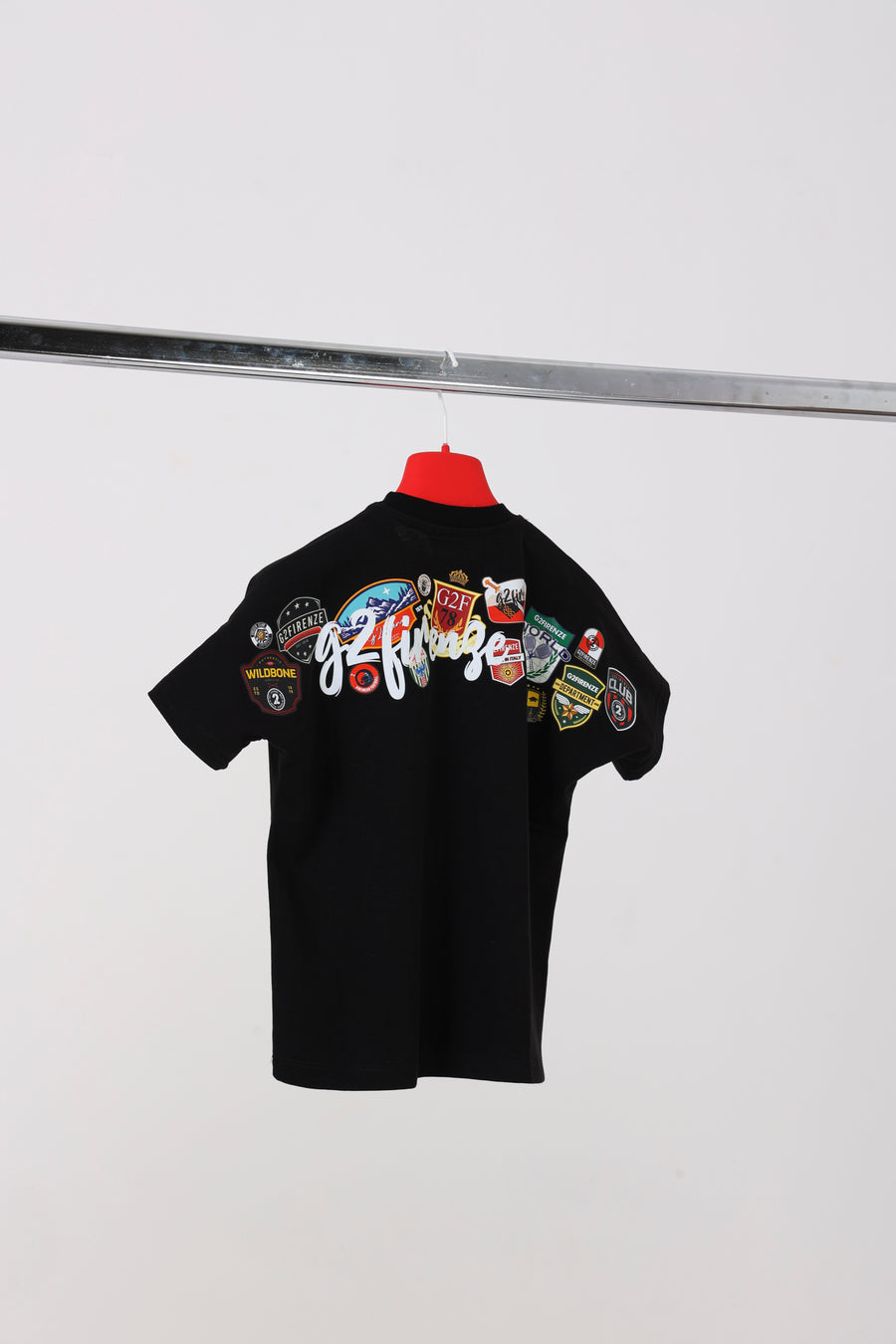 T-SHIRT - LOGO SCUDETTI - NERA