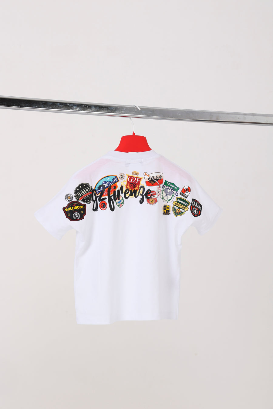 T-SHIRT - LOGO SCUDETTI - BIANCA