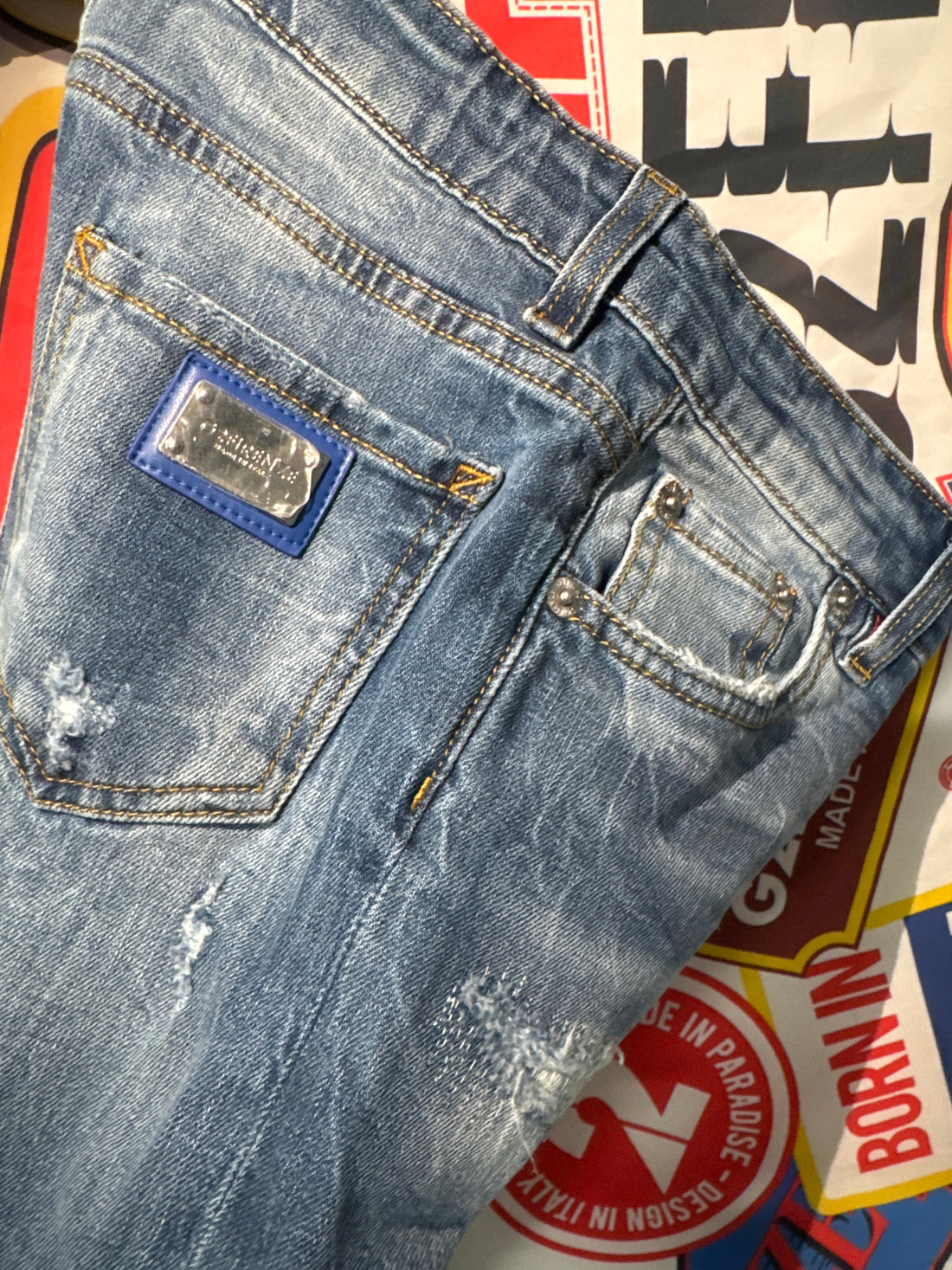 JEANS- DENIM - BLU COBALTO