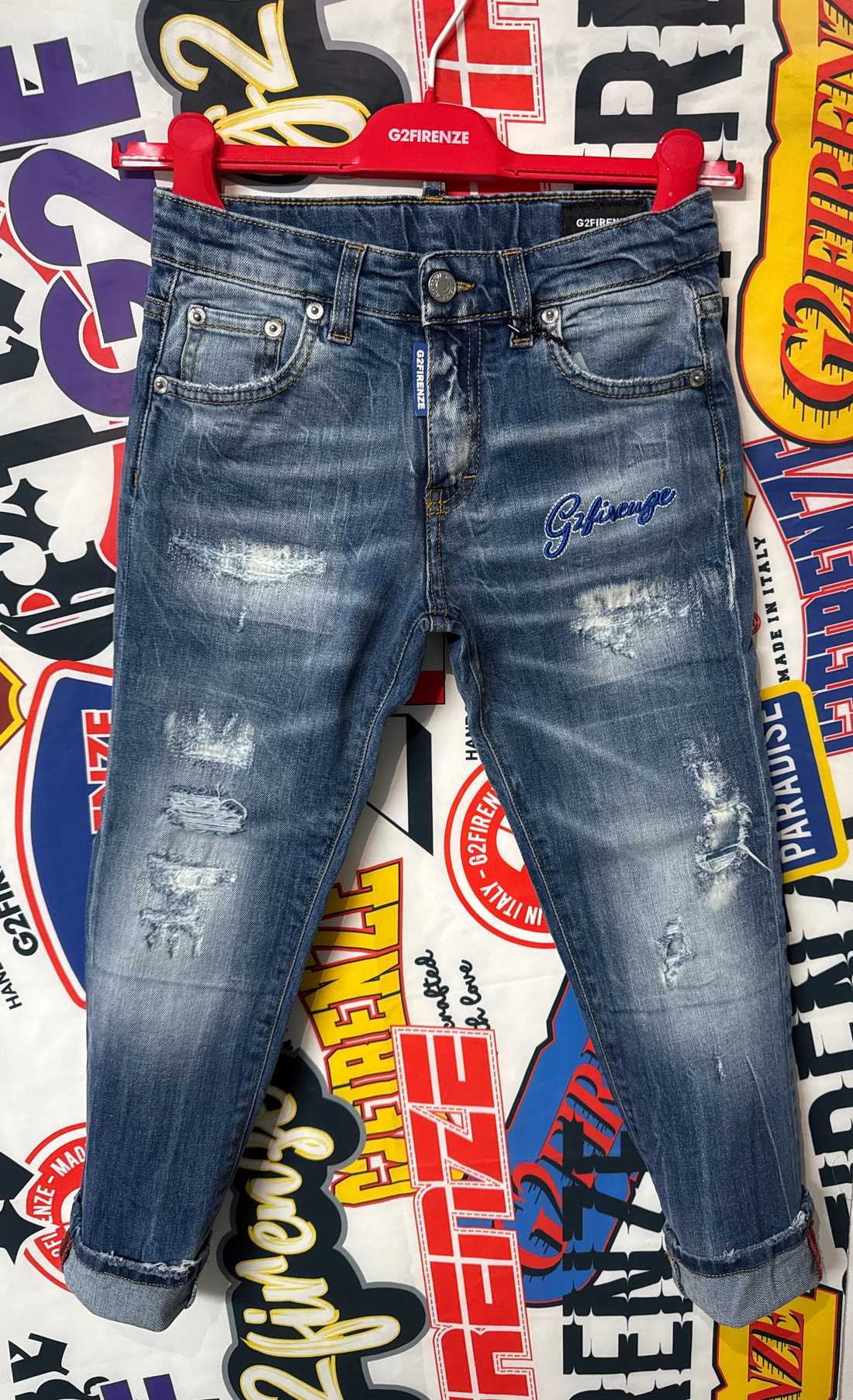 JEANS- DENIM - BLU COBALTO