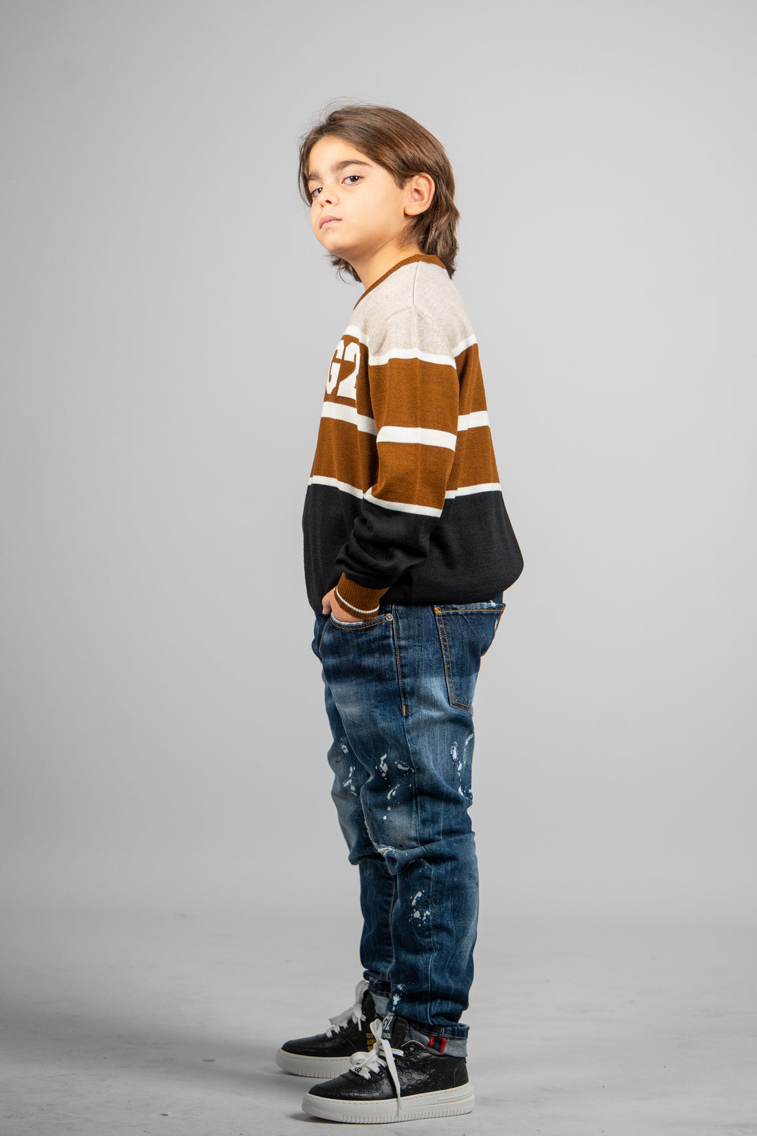 MAGLIONE LANA - RIGATO