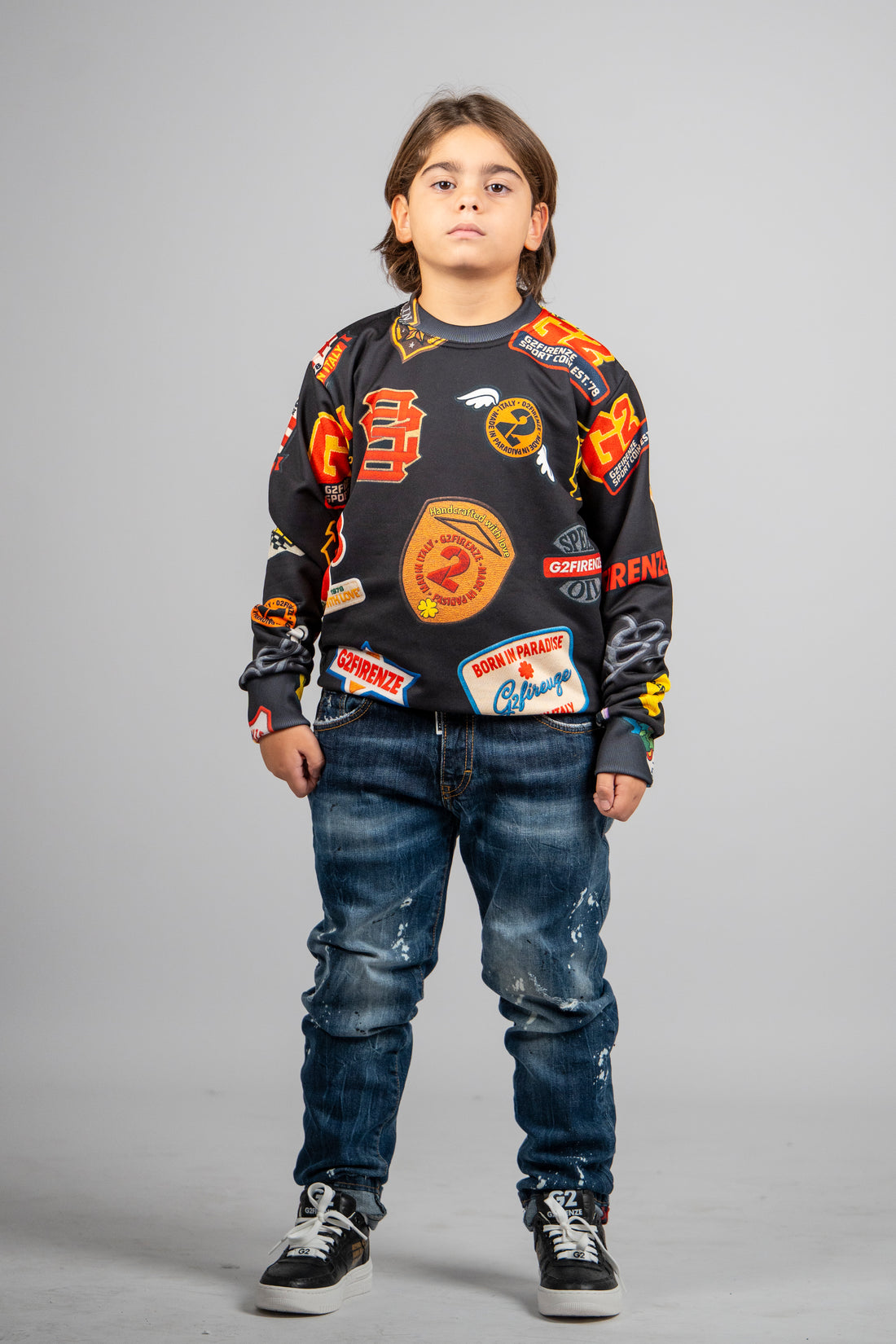 FELPA GIROCOLLO - MULTILOGHI