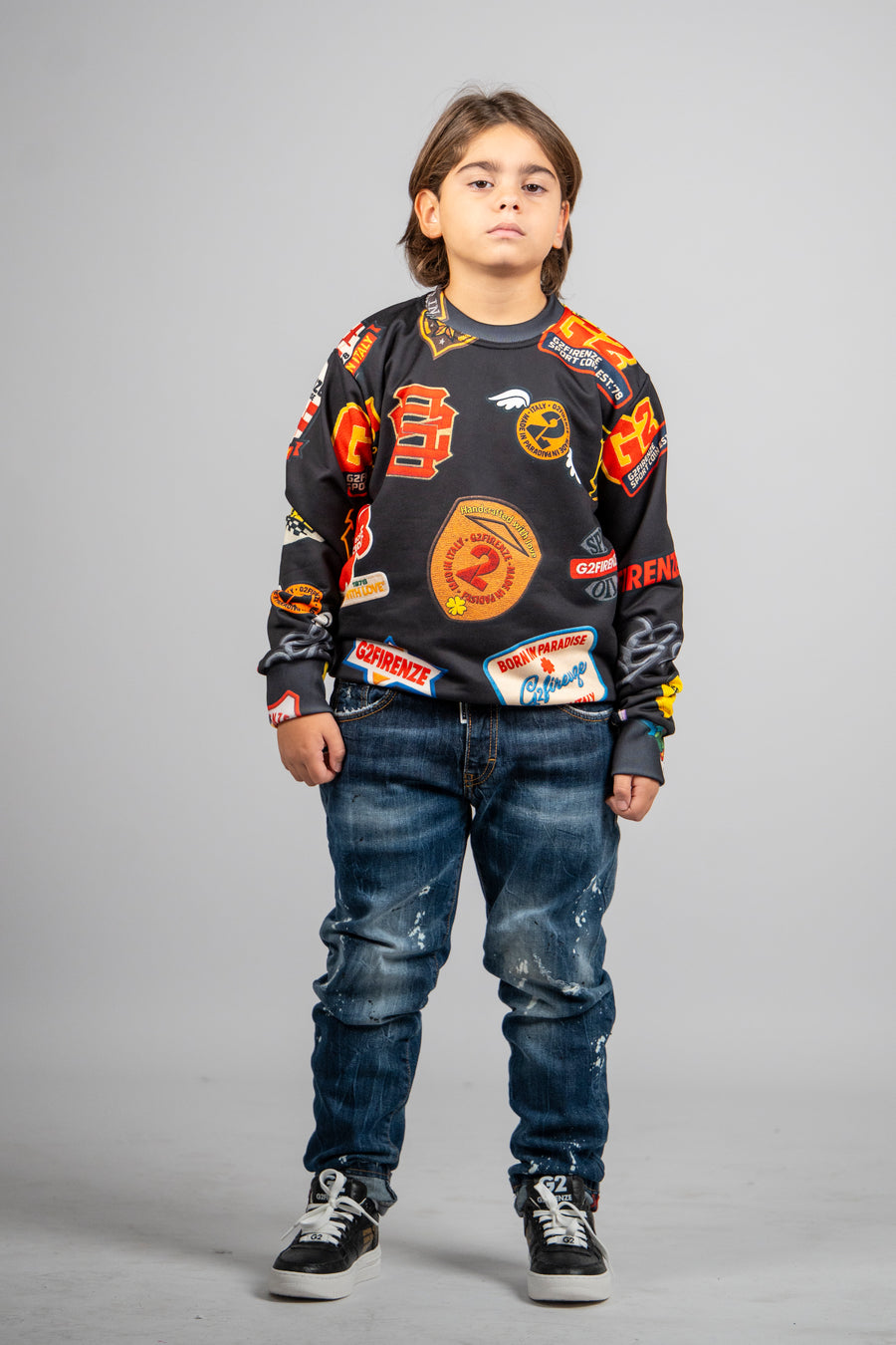 FELPA GIROCOLLO - MULTILOGHI