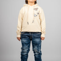 FELPA CON CAPPUCCIO -   APPLICATION