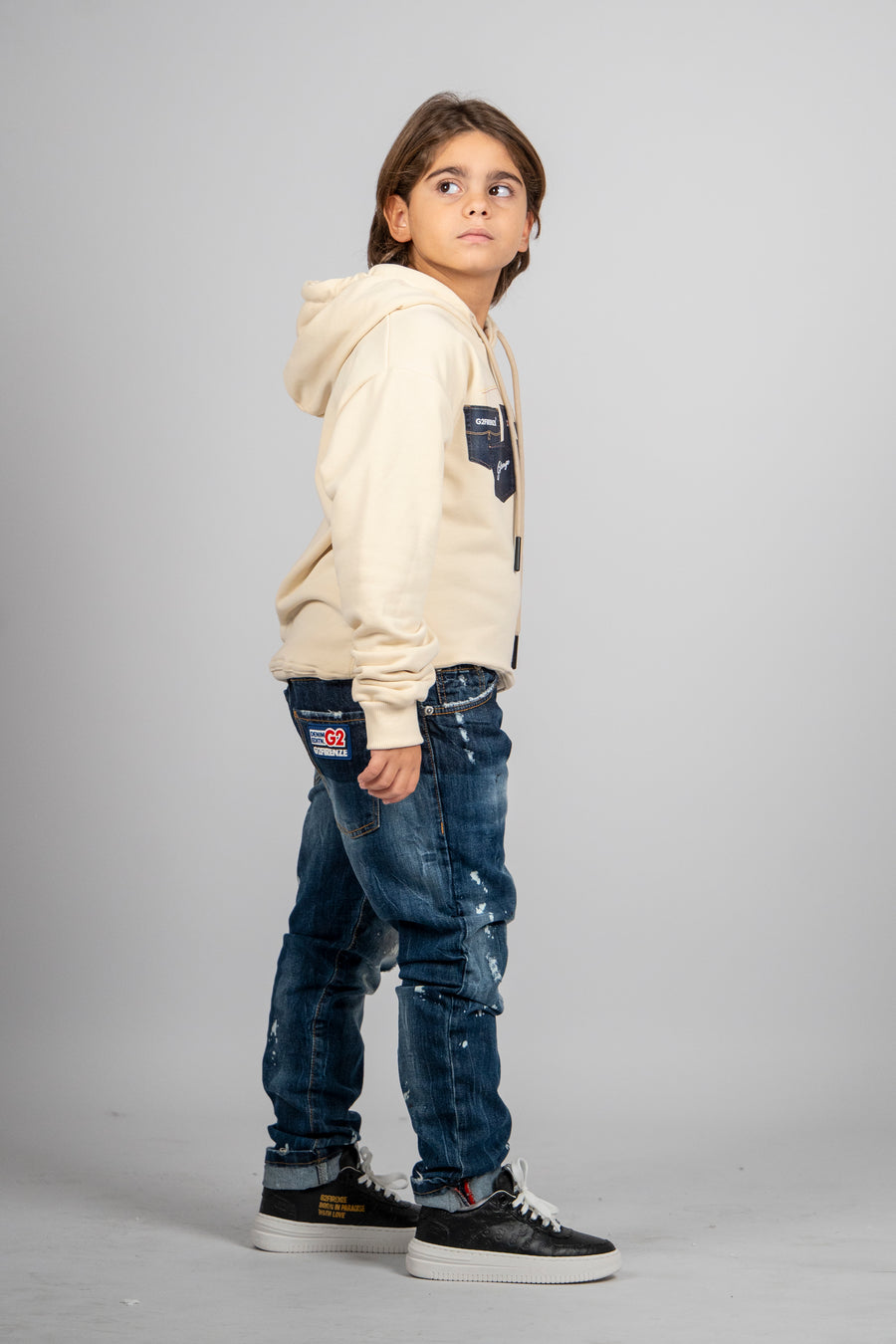 FELPA CON CAPPUCCIO -  MULTIPOCKET