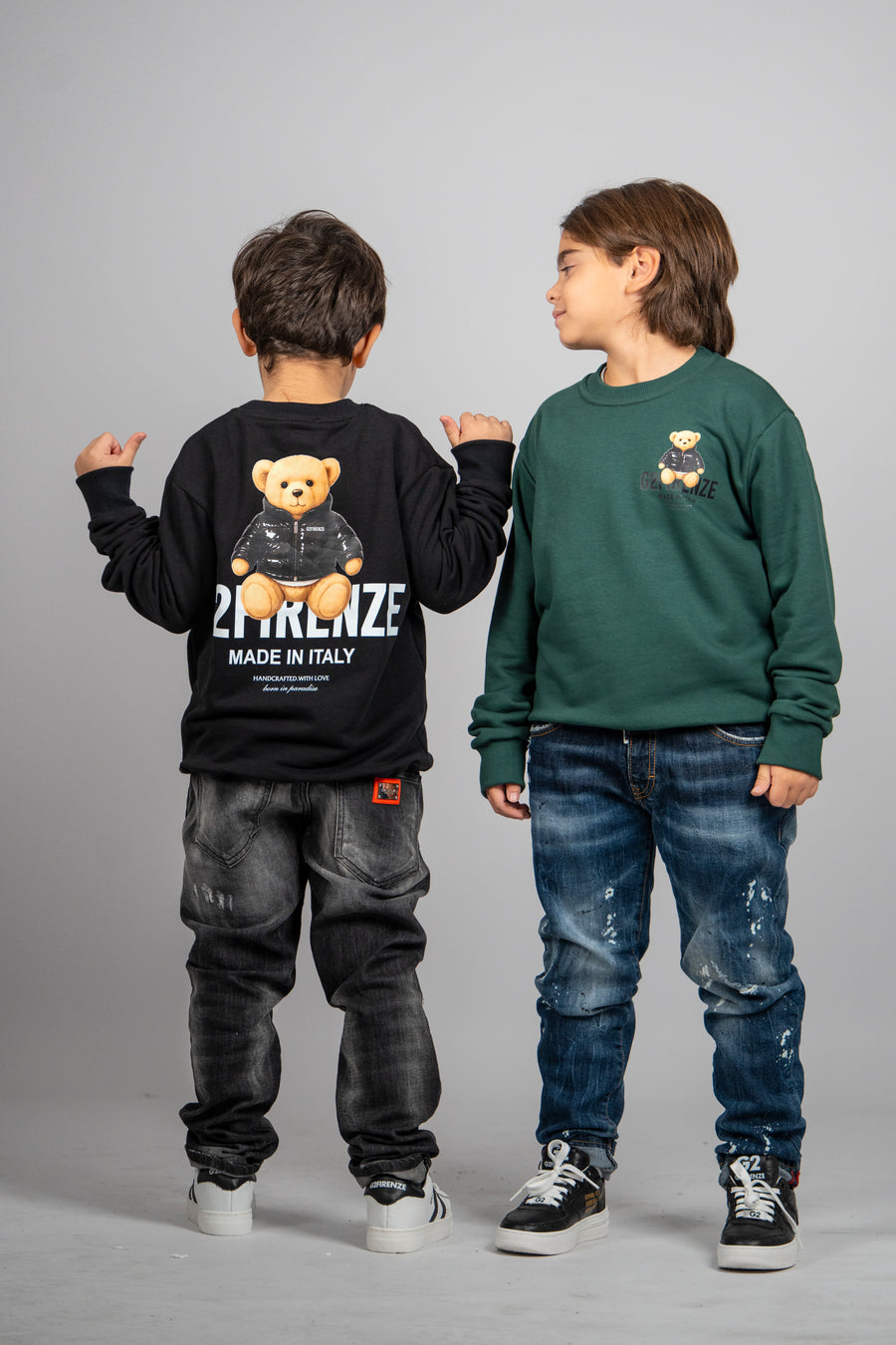 FELPA GIROCOLLO - BEAR JACKET