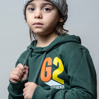 FELPA CON CAPPUCCIO - GREEN HOODIE - VERDE