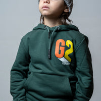 FELPA CON CAPPUCCIO - GREEN HOODIE - VERDE