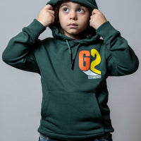 FELPA CON CAPPUCCIO - GREEN HOODIE - VERDE