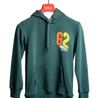 FELPA CON CAPPUCCIO - GREEN HOODIE - VERDE