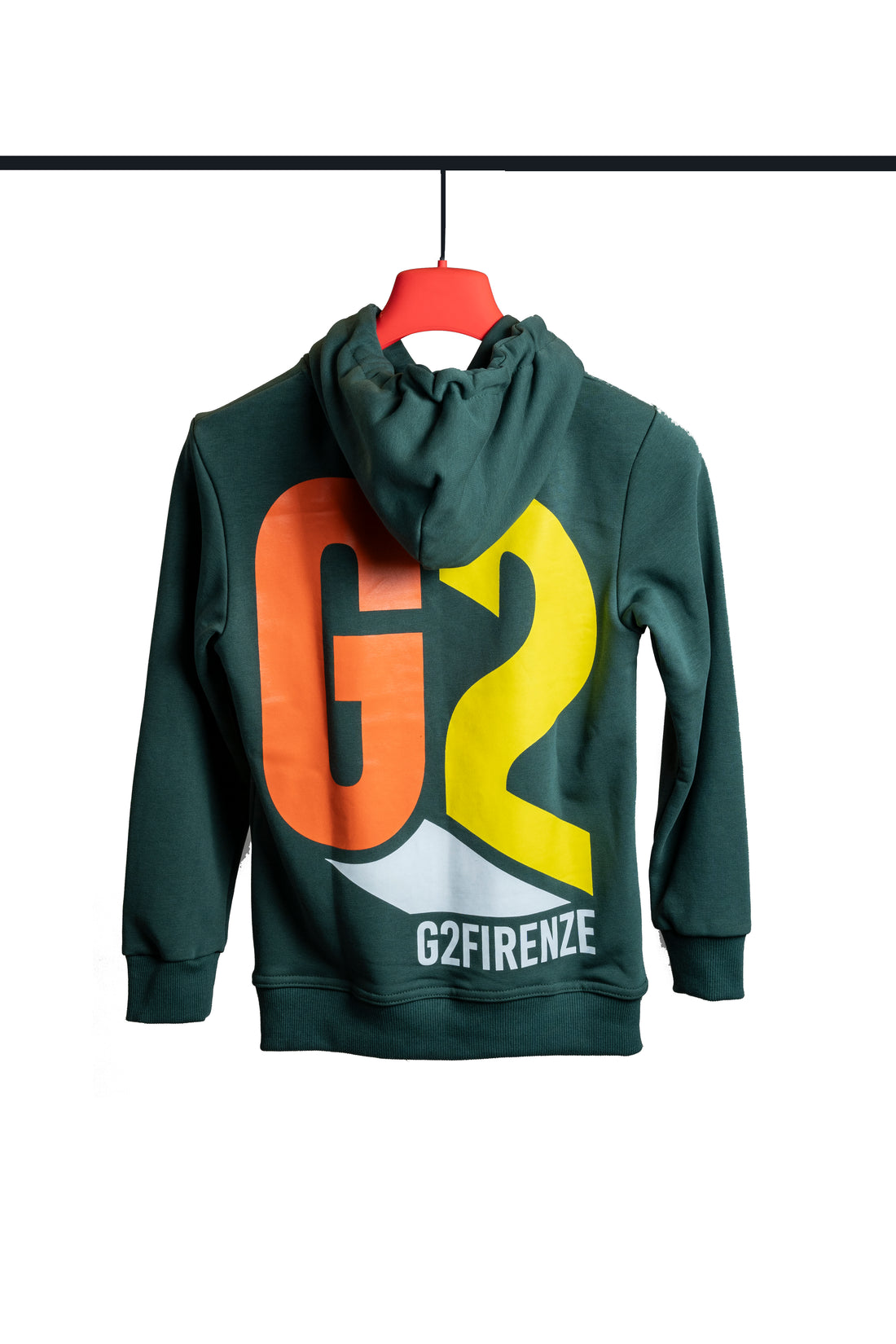 FELPA CON CAPPUCCIO - GREEN HOODIE - VERDE