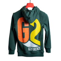 FELPA CON CAPPUCCIO - GREEN HOODIE - VERDE