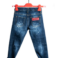 JEANS - SUPER BLEACH SCHIZZI ROSSI