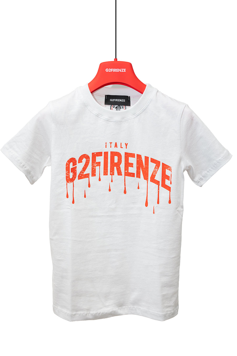 T-SHIRT SLIM - BLOODY - BIANCO