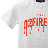 T-SHIRT SLIM - BLOODY - BIANCO