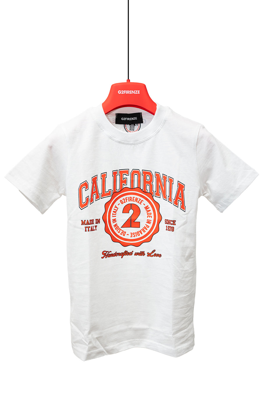 T-SHIRT BASIC - CALIFORNIA - BIANCO