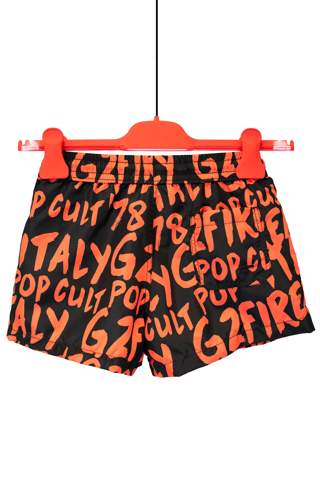 COSTUME BOXER - POP 80 - ROSSO