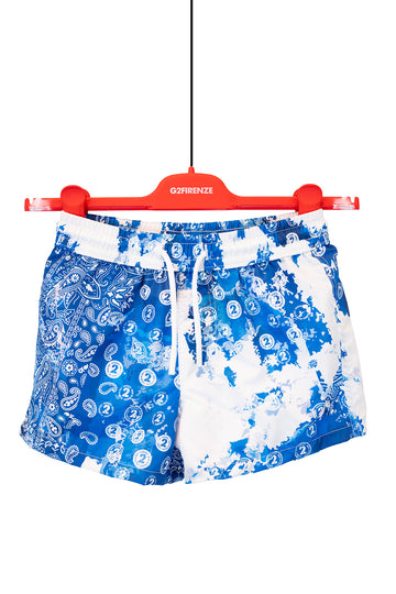 COSTUME BOXER - BANDANA - BLU