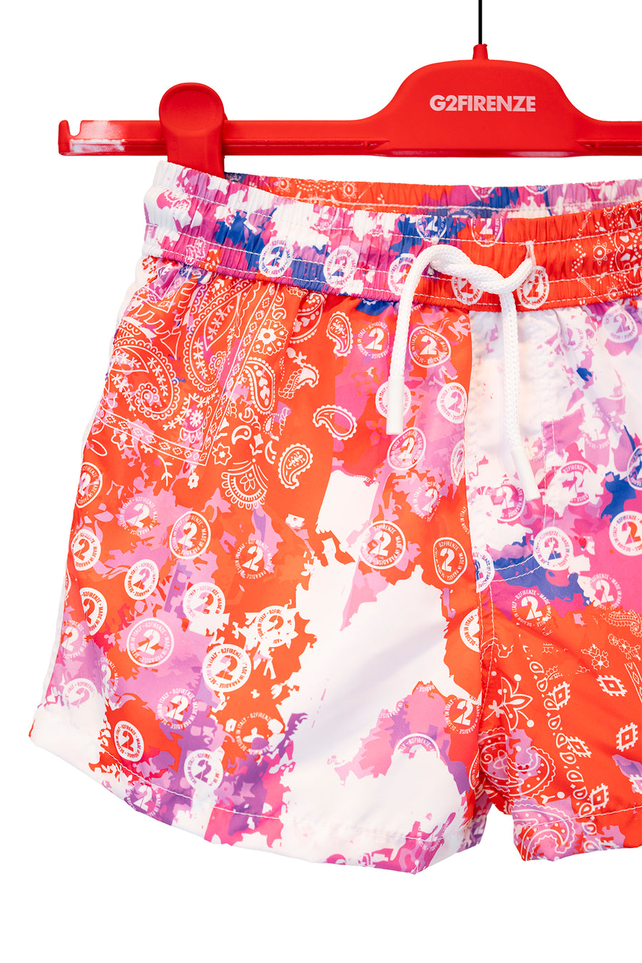COSTUME BOXER - BANDANA - ROSSO