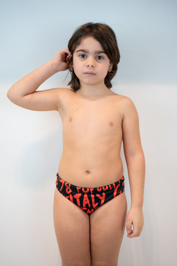 COSTUME SLIP - POP 80 - ROSSO